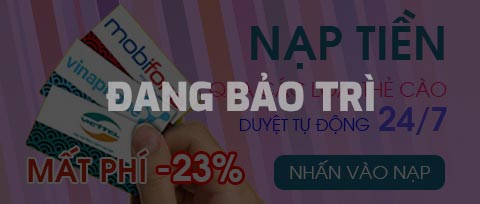 Nạp tiền bằng thẻ cào điện thoại