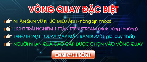 Vòng quay sự kiện shop acc lq lightlauriel